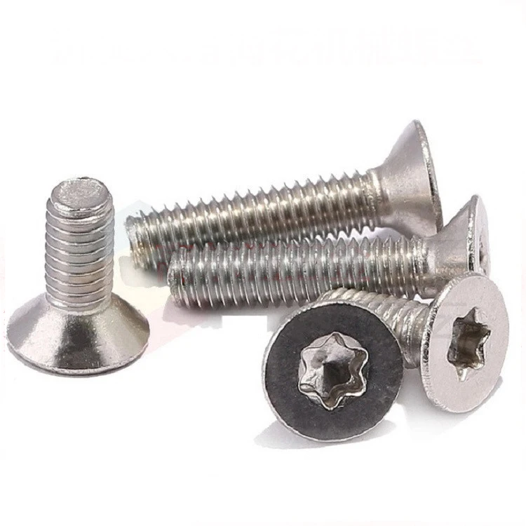 100 шт. M2.5x4mm 20 мм из нержавеющей стали с плоской головкой hexgonal потайной Шесть звезд