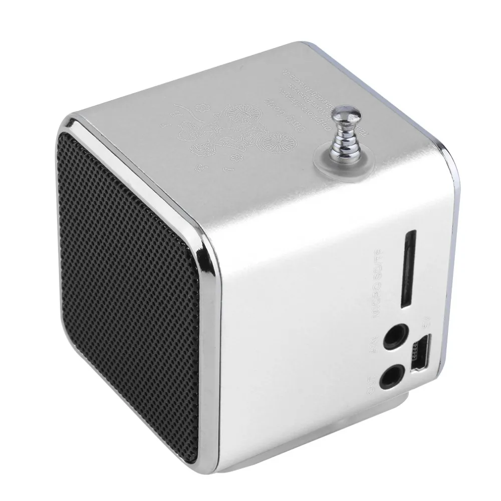 Портативный алюминиевый сплав микро USB мини стерео супер бас динамик Ubwoofer Musica MP3/4 FM радио приемник