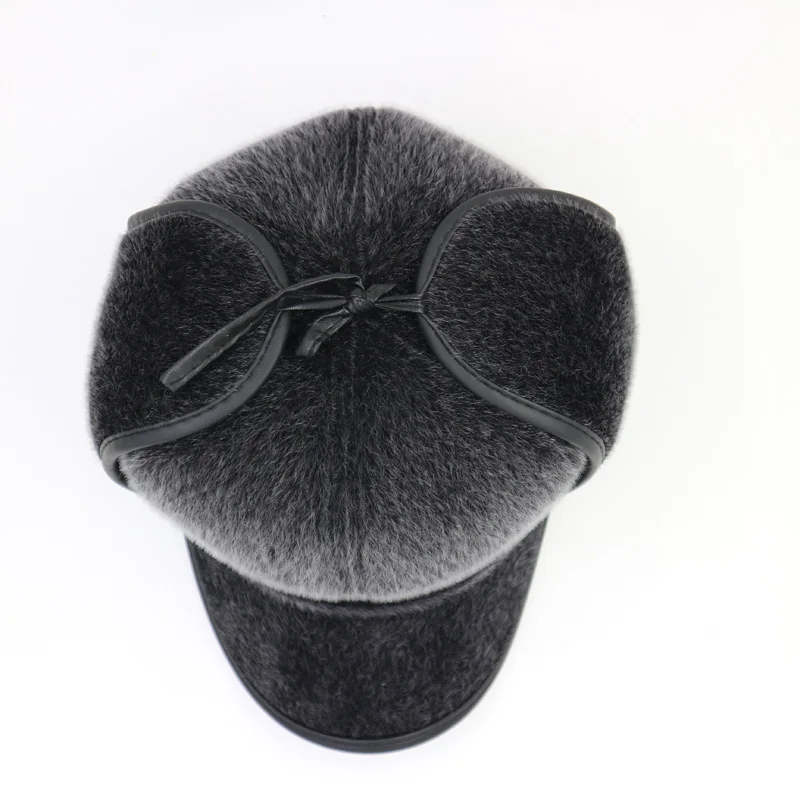 Boolawdee Для мужчин зима искусственного норки волос Бейсбол Earcuff cap утолщение