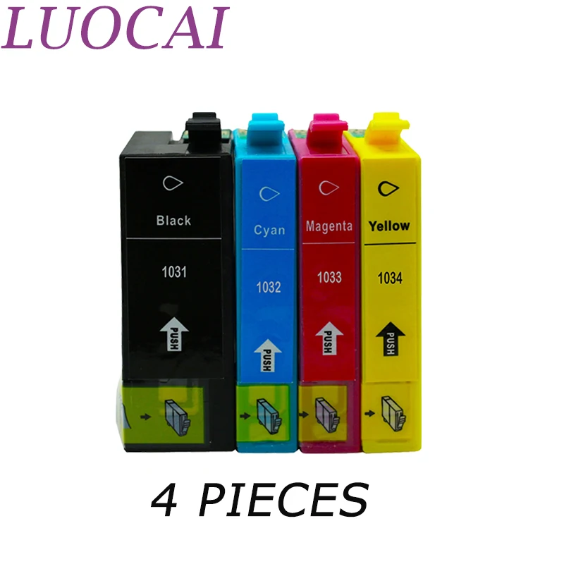 

LuoCai T1031-T1034 Compatible Ink Cartridges For Epson Stylus office T40W/TX550W/TX600FW/TX510FN/TX515FN/T1100/T1110 Printers.