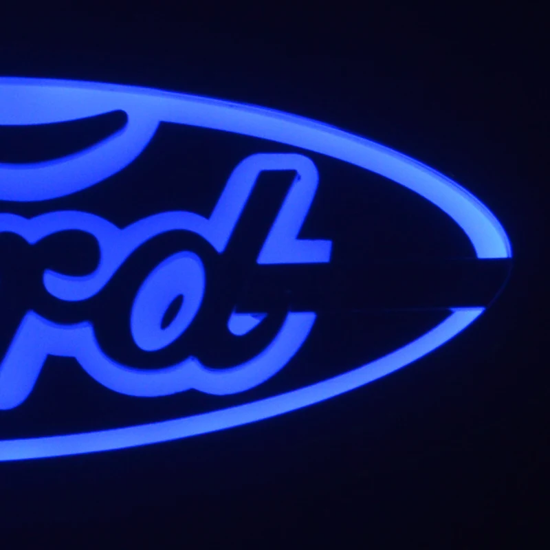 Автомобильная светодиодная оправа светящаяся эмблема красный/синий/белый