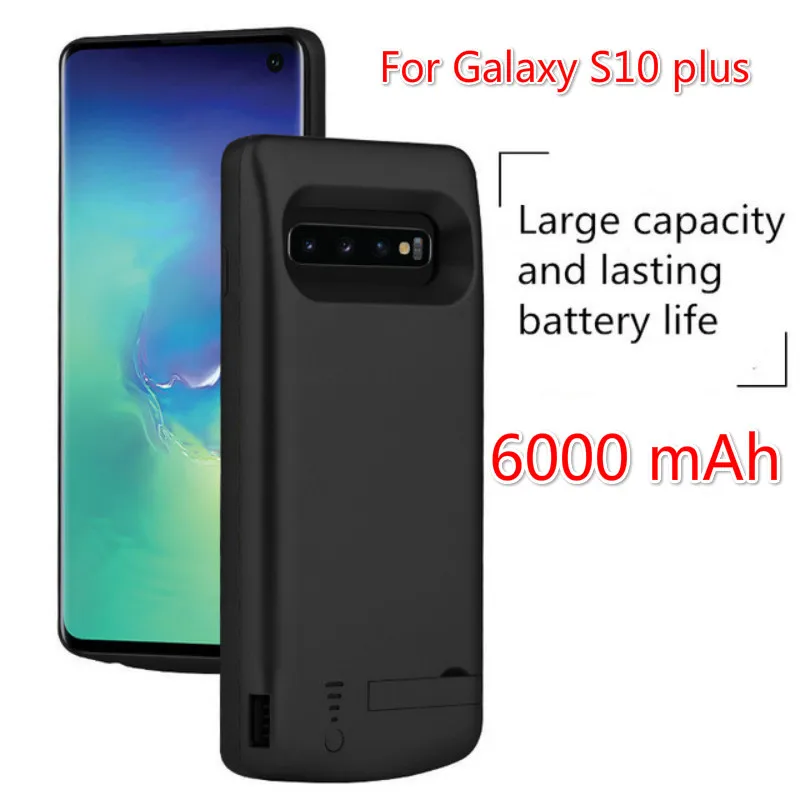 6000 мАч портативная задняя крышка для Samsung Galaxy S10 plus быстрая зарядка чехол Lite