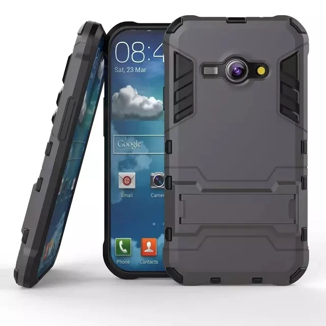 Противоударный защитный чехол для Samsung J1 ACE Iron Hero Series гибридный Чехол кобура с
