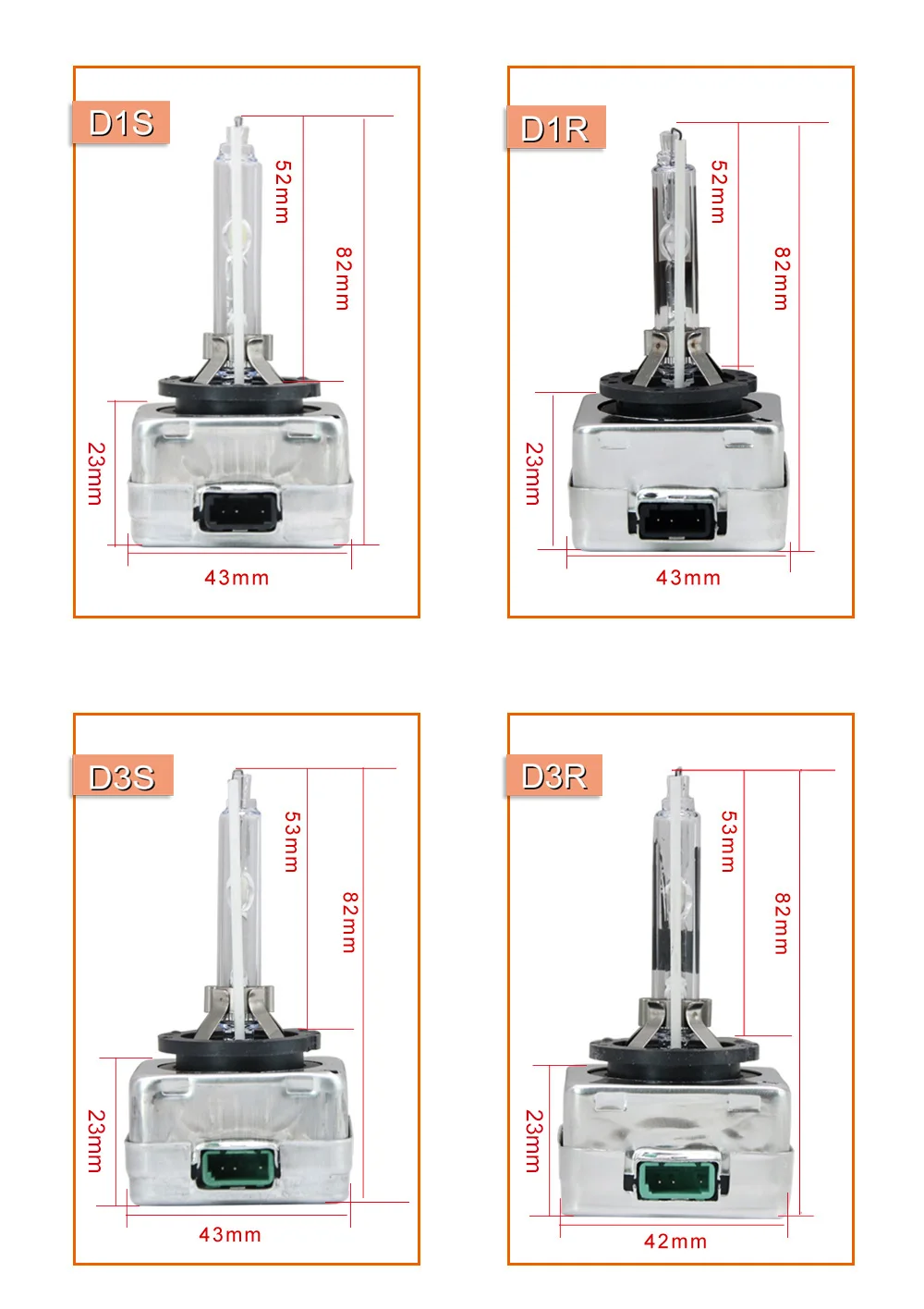 2 шт HID лампы D1S D2S D3S D2R D1R D3R ксеноновый светильник 4300k 5000k 6000k 8000k HID ксеноновый головной светильник для автомобиля