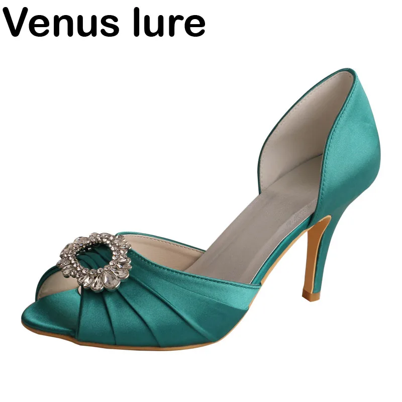 

Индивидуализированные оливковые туфли для выпускного вечера, свадебные женские туфли-лодочки с открытым носком и подвесками