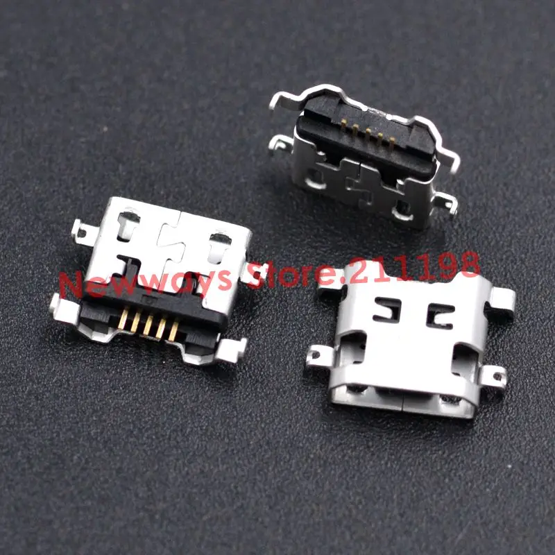 100 шт. Micro USB 5pin B разъем типа для мобильного телефона 5 контактный зарядки| |