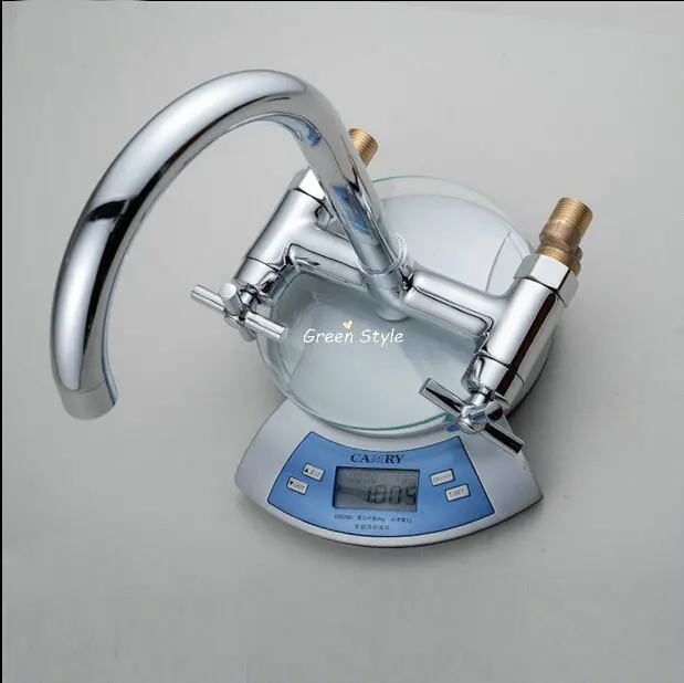 Настенный поворотный кухонный кран для ванной комнаты настенный хромированный