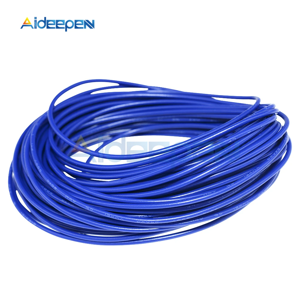 Синий 10 метров UL 1007 провод 24AWG ПВХ изолированный электрический кабель Монтажный