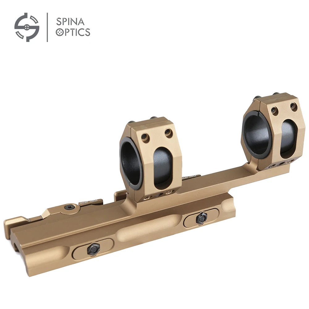 SPINA OPTICS Tactical Quick Release 30mm/25mm Rifle Scope Mount QD Cantilever Dual Rings Fits 20mm Weaver Rails | Спорт и