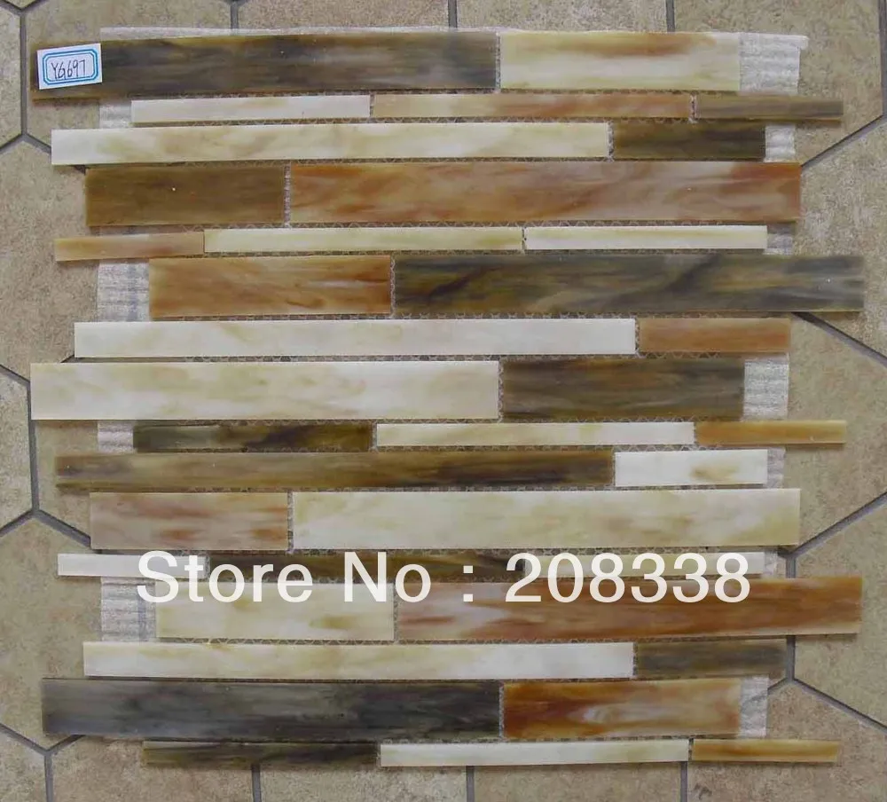 Стеклянная мозаичная плитка Тиффани Ванная комната Кухня задний всплеск стены