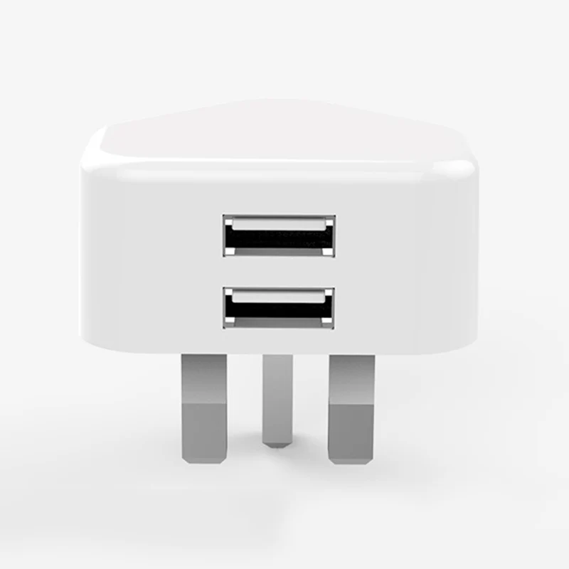 Новое настенное зарядное устройство адаптер двойной USB UK 3 Pin вилка дорожная