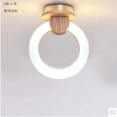 dia20 ceiling lamp Подвесной светодиодный светильник с акриловыми кругами, подвесной светильник с деревянной подвеской, подвесной светильник, подвесной светильник с подвеской - Цвет корпуса: dia20 ceiling lamp