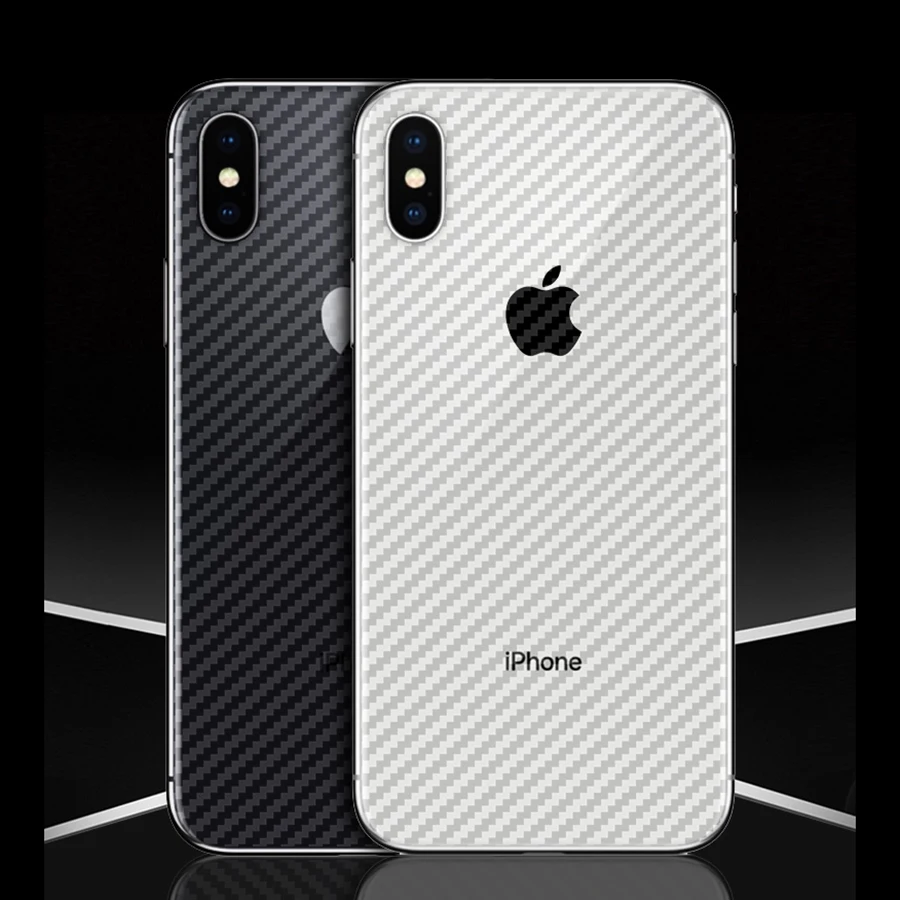 5 шт./партия пленка для полного покрытия черный углерод волокно мягкая задняя