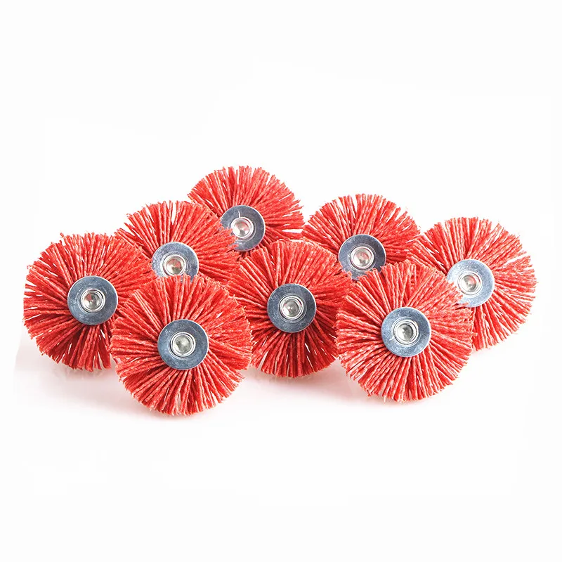 Красная абразивная шлифовальная щетка для работ по дереву долговечная машина
