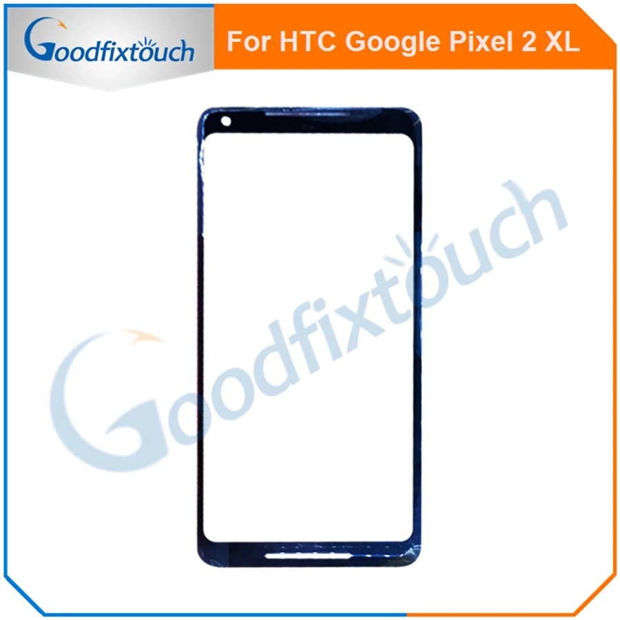 6.0 Inch For HTC Google Pixel 2 XL Front Touch Screen Outer Glass Lens Replacement Parts Black