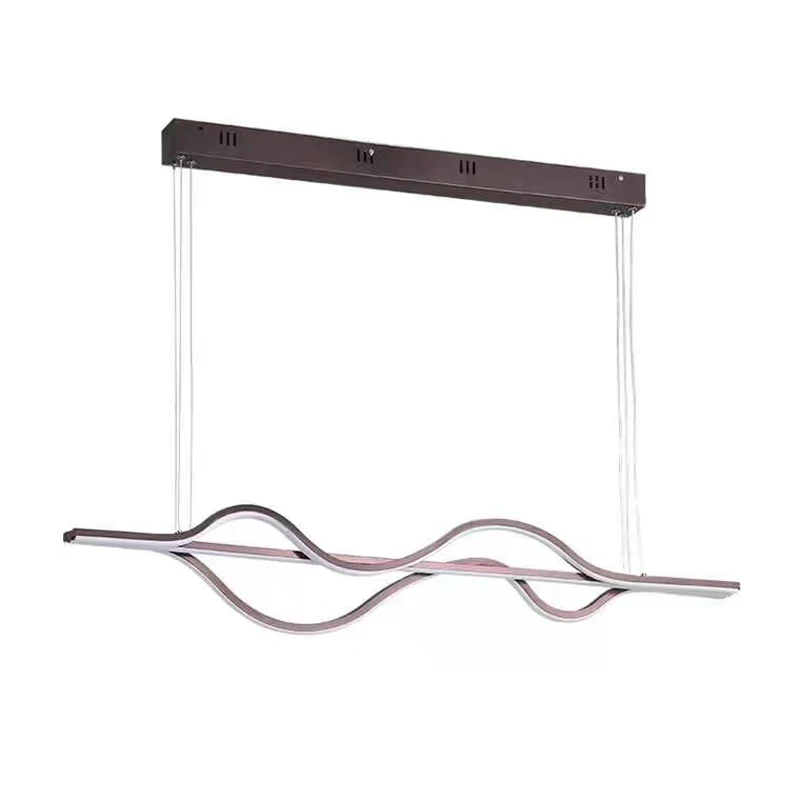 Простой художественный линейный светодиодный подвесной светильник