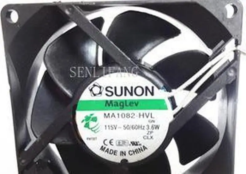 

80*80*25mm 8cm AC115V MA1082-HVL 3.6W GN 2-wire maglev cooling fan