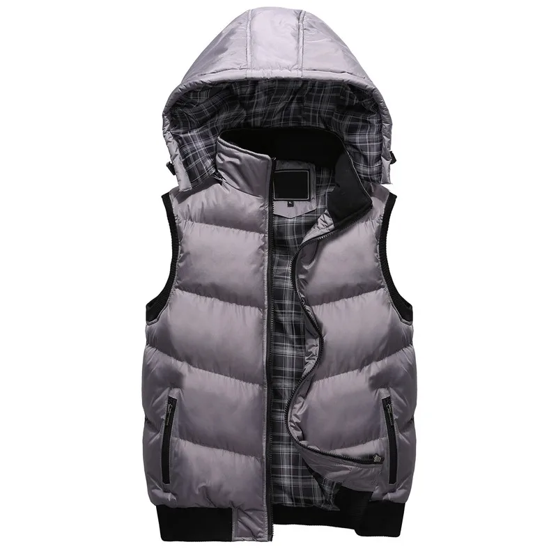 UNIVOS KUNI 2019 зимнее хлопковое пальто с капюшоном chalecos para hombre повседневная
