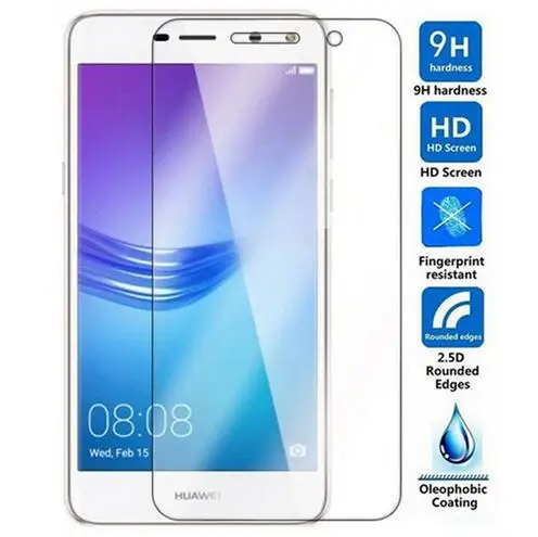 Закаленное стекло 9H для Huawei Y5 2017 Оригинальная защитная пленка ЖК экрана Защитная