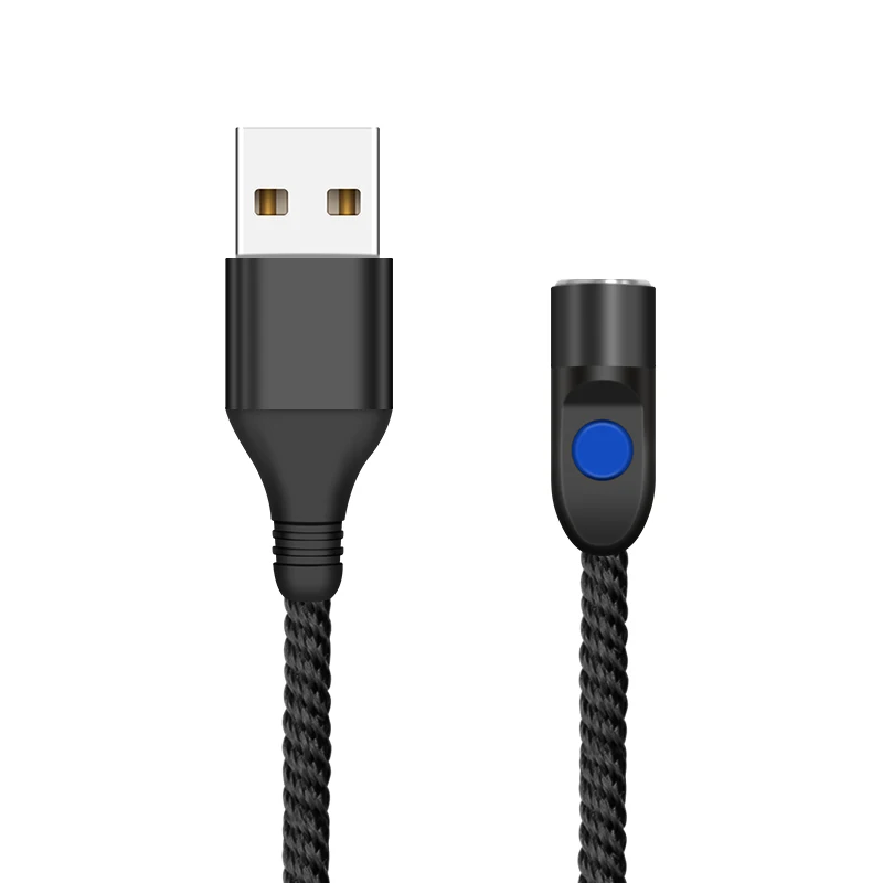 Black No Plug Магнитный зарядный кабель A.S с нейлоновой оплеткой для быстрой зарядки и синхронизации данных для huawei P20 Pro P20 lite/mate 10 pro - Цвет: Black No Plug