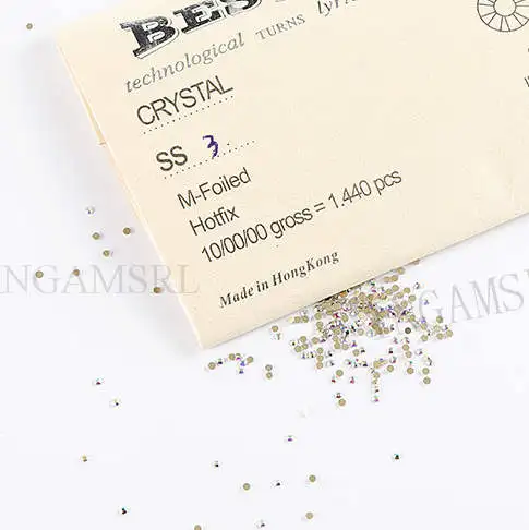 gold ab ss3 1440pcs SS3-SS40 не горячей фиксации FlatBack шитье стразами ткань одежды Стразы дизайн ногтей камень 033 - Цвет: gold ab ss3 1440pcs
