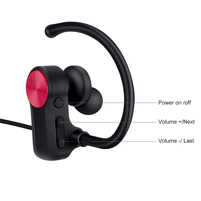 Wonstart V8 шейным Беспроводной наушники спортивные Bluetooth с микрофоном гарнитура fone de