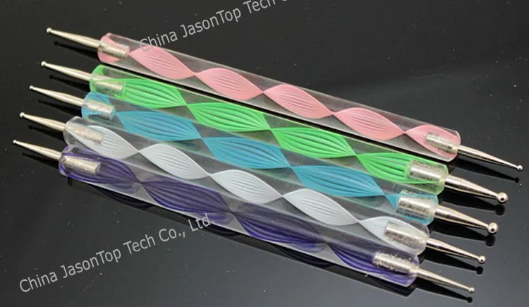 1 комплект 5 шт. инструмент для заточки ногтей ручка точечного маникюра украшения