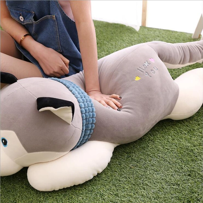 Плюшевая подушка Hasky Plushie мягкая мультяшная игрушка в виде животного милая хаски