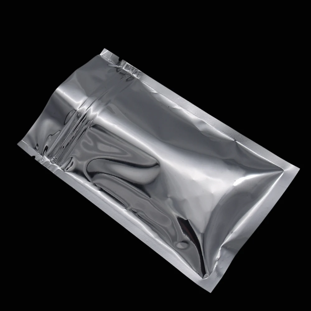 14x20 см оптовая продажа Mylar Ziplock мешок для еды самоуплотнение металлический пакет