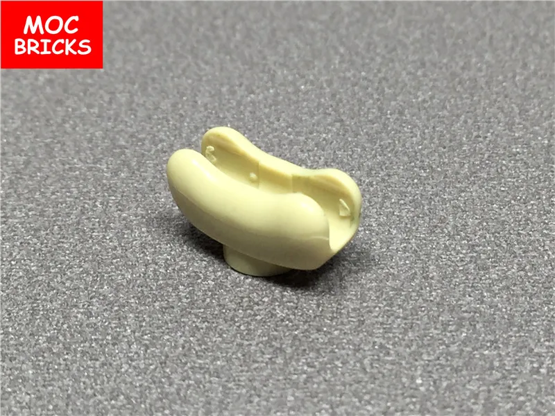 100 шт./лот MOC кирпичи еда и напитки сделай сам хот-дог булочка Новинка подходит для