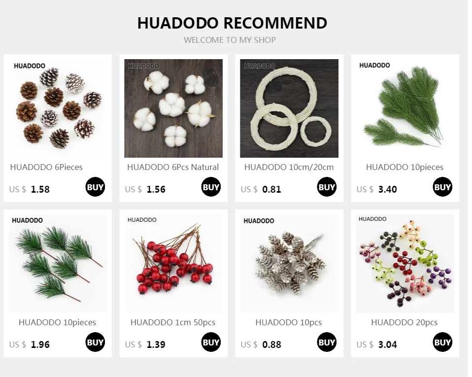 HUADODO 20 шт. Натуральные сушеные цветы сосновый конус желудь искусственный цветок для дома Рождество DIY Гирлянда Венок украшения