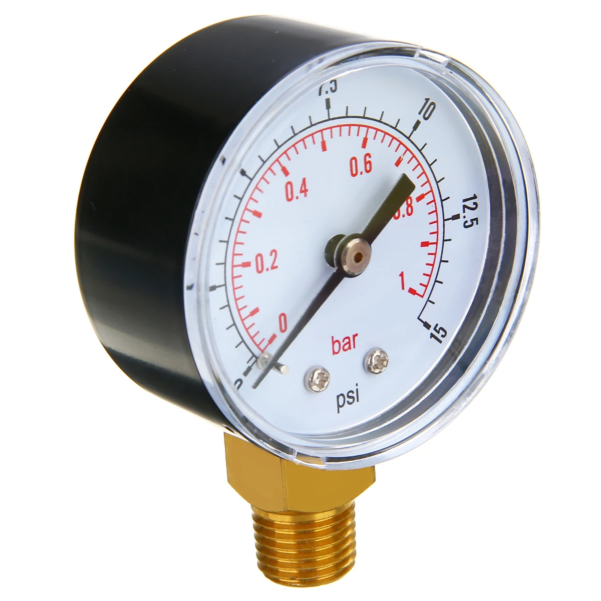 1 шт. 1/4 BSPT измеритель низкого давления 50 мм 0 15 PSI Бар Прочный для топлива воздуха