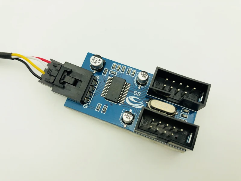USB 2 0 папа от 1 до 9 контактный usb коннектор Женский удлинитель карта USB2.0 9Pin
