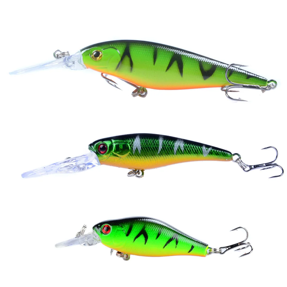 

LEOSPORT 3pcs/lot 11cm/10.5g 9cm/8.5g 7cm/7g Minnow Wobblers Fishing Lure Crankbait Hard