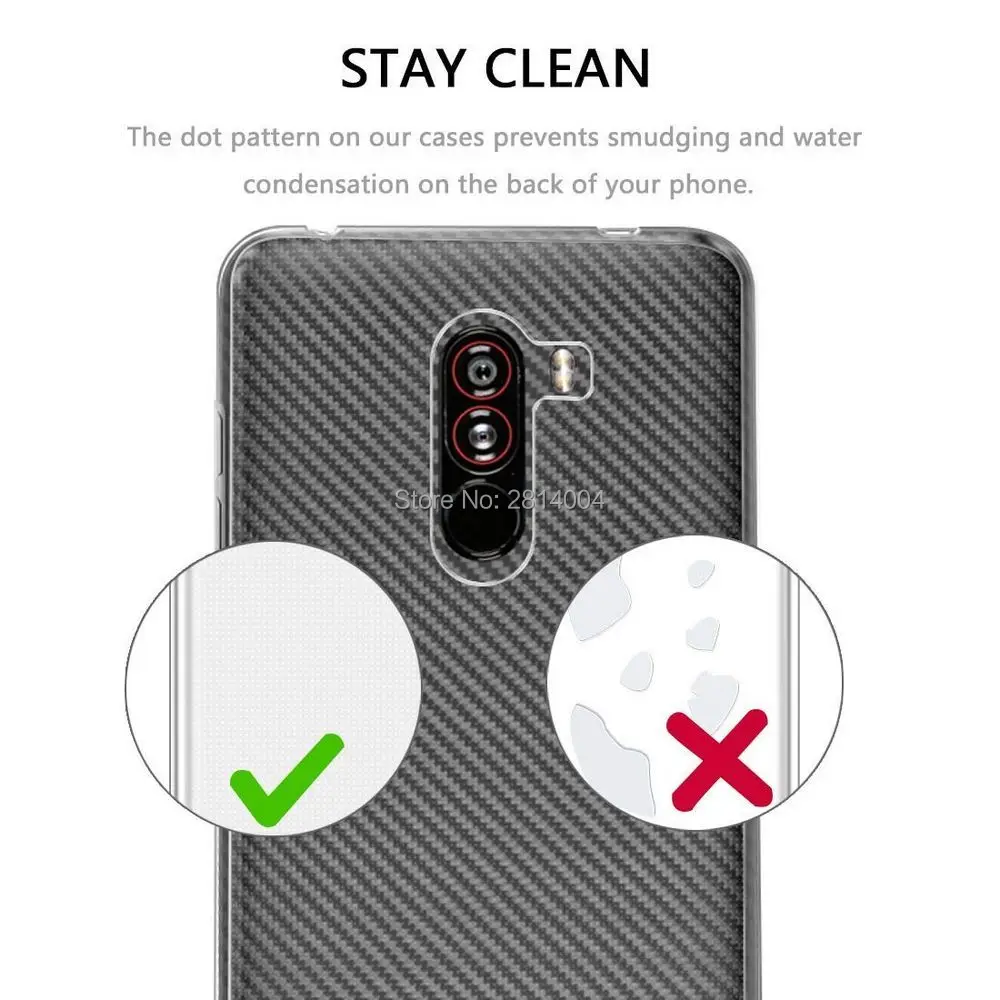 DSCACC Ultra Slim Crystal Clear Прозрачный мягкий ТПУ чехол Чехол Для Сяо mi Pocophone Поко красный
