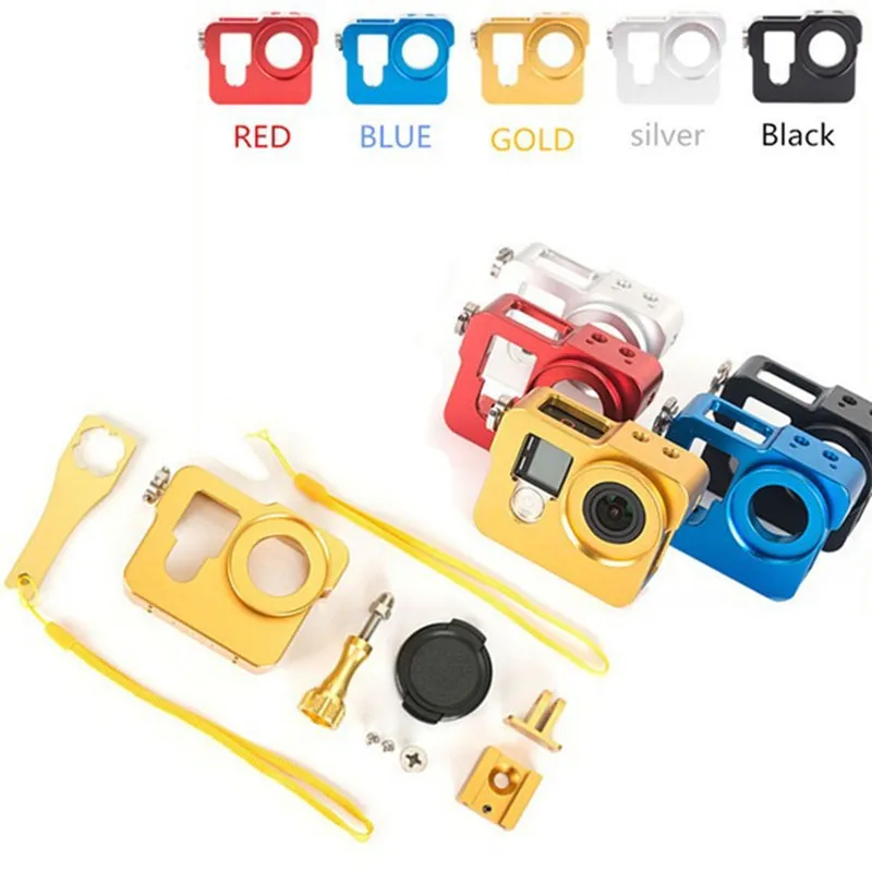 Аксессуары для Go pro алюминиевая клетка собак защитная рамка крепление корпус