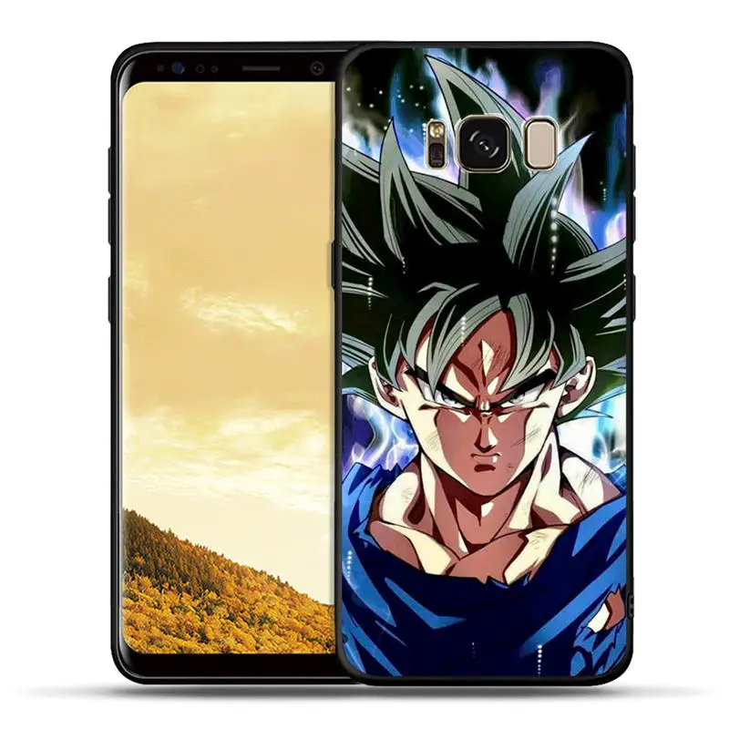 Черный силиконовый чехол для samsung Galaxy S10e S10 S9 S8 Plus Note 8 9 S7 Edge чехлы для телефонов Dragon Ball Z из аниме Goku Super D