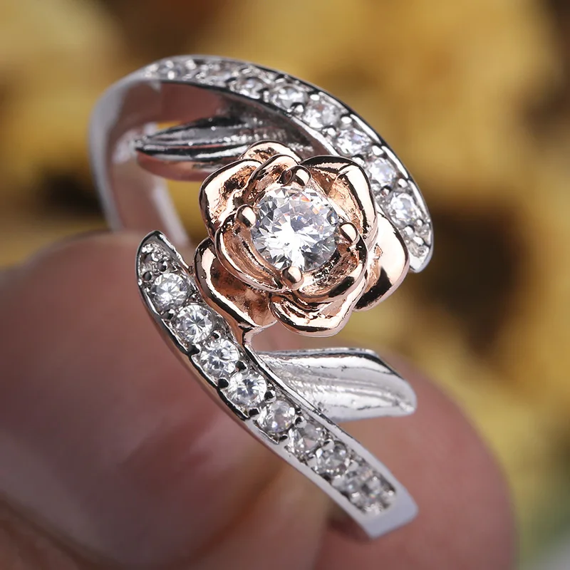 Женское кольцо стразы из серебра 925 пробы с прозрачным фианитом|rings for women|crown shaped