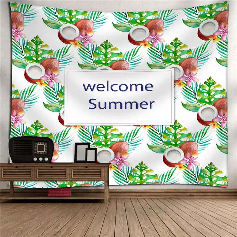 Тропические растения цветок декоративная ткань с ладонью животных