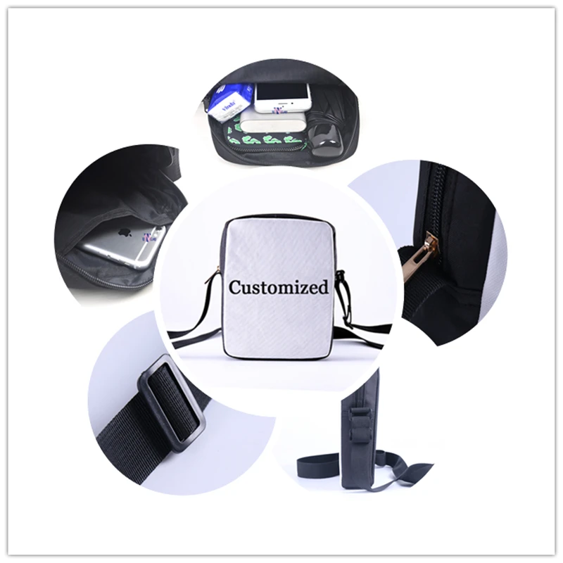 Женская сумка мессенджер на плечо с рисунком растений Повседневная для девочек