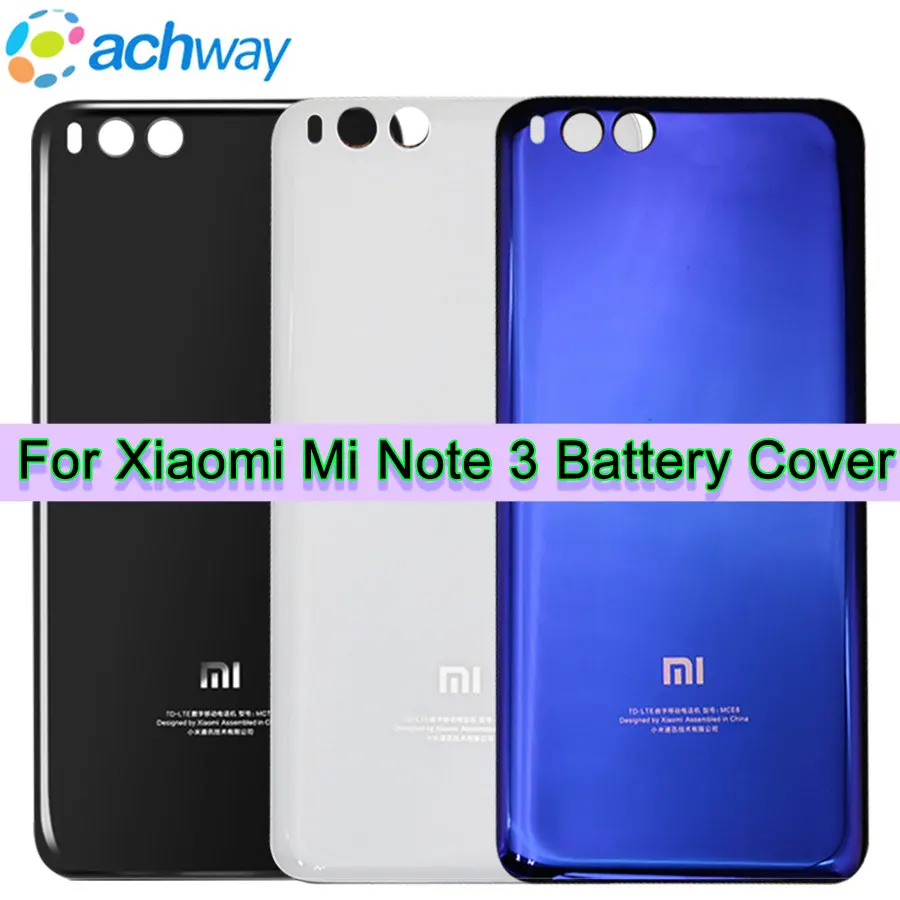 Xiaomi mi Note3 Оригинальное закаленное стекло чехол для Xiao mi Note3 mi Note 3 задняя Корпус батареи запасная часть Дверная панель