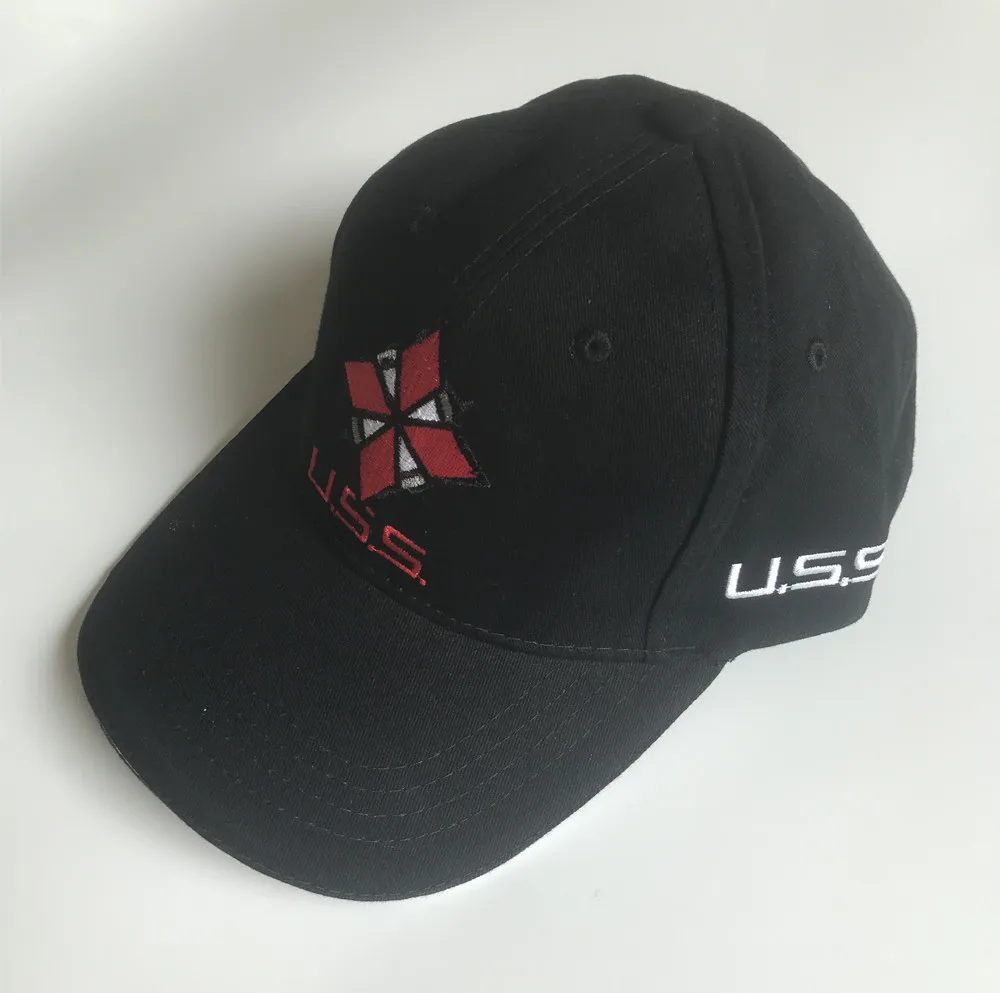 Бейсболка с вышивкой логотипа USS для косплея Черная | Аксессуары одежды