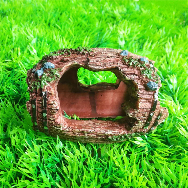 Аквариумный бочка из смолы аквариумная искусственная пещера украшение для