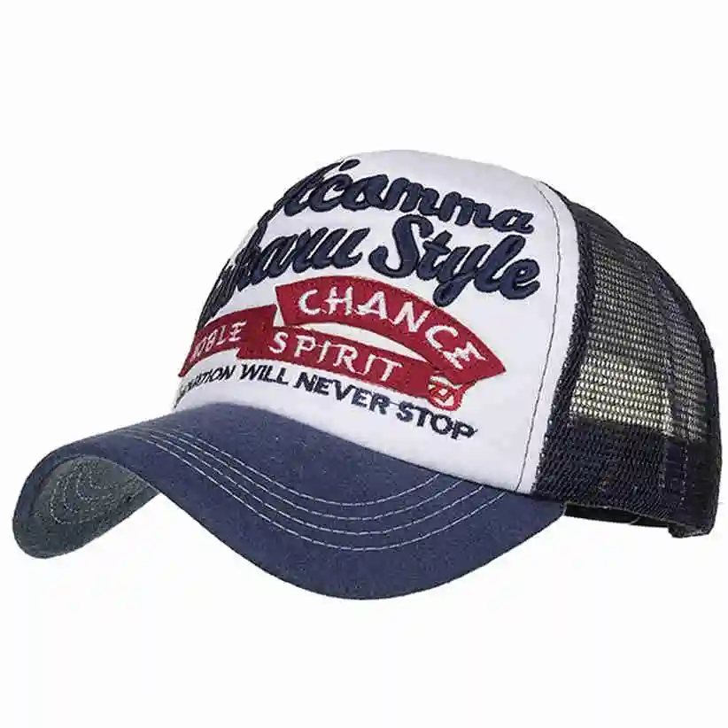 Snapback женские мужские летние дышащие сетчатые бейсболки с вышивкой 80503 Прямая поставка