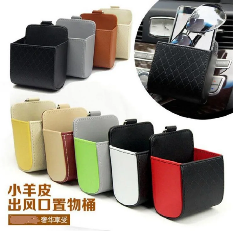 Car Decoration outlet pendant Leather car Key Case Bag cup Holder coin Wallet Glasse pen Phone Organizer pocket | Автомобили и