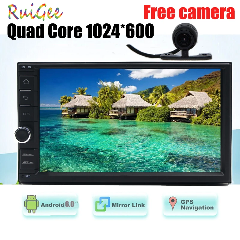 Android 7 1 GPS навигация Автомобильный плеер четырехъядерный ''In Dash радио Bluetooth Wifi