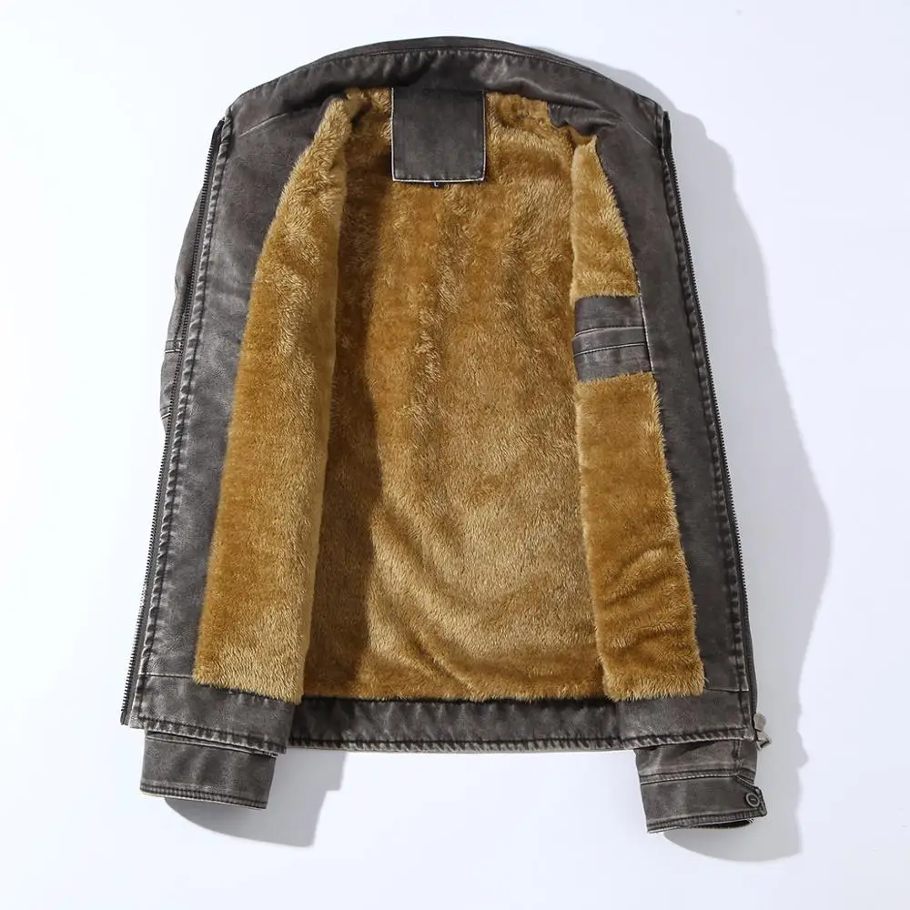 Riinr кожаная куртка для мужчин Пальто 4XL брендовая Высококачественная верхняя