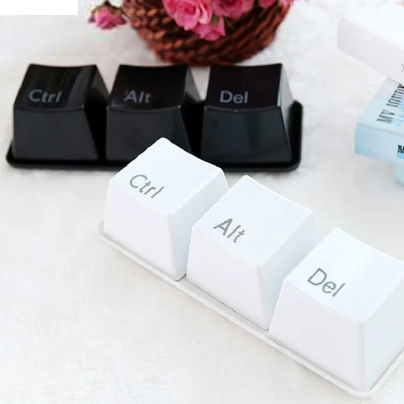 3 шт./компл. Новинка креативная простая клавиатура Ctrl ALT DEL Тип чайная кофейная