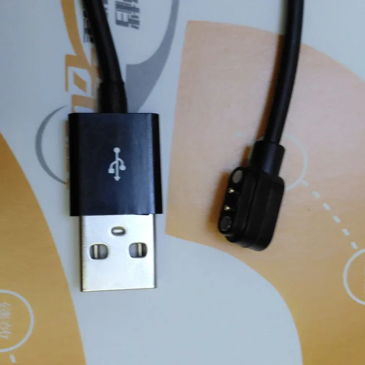 Универсальный зарядный кабель с двумя контактами для смарт браслета USB зарядки