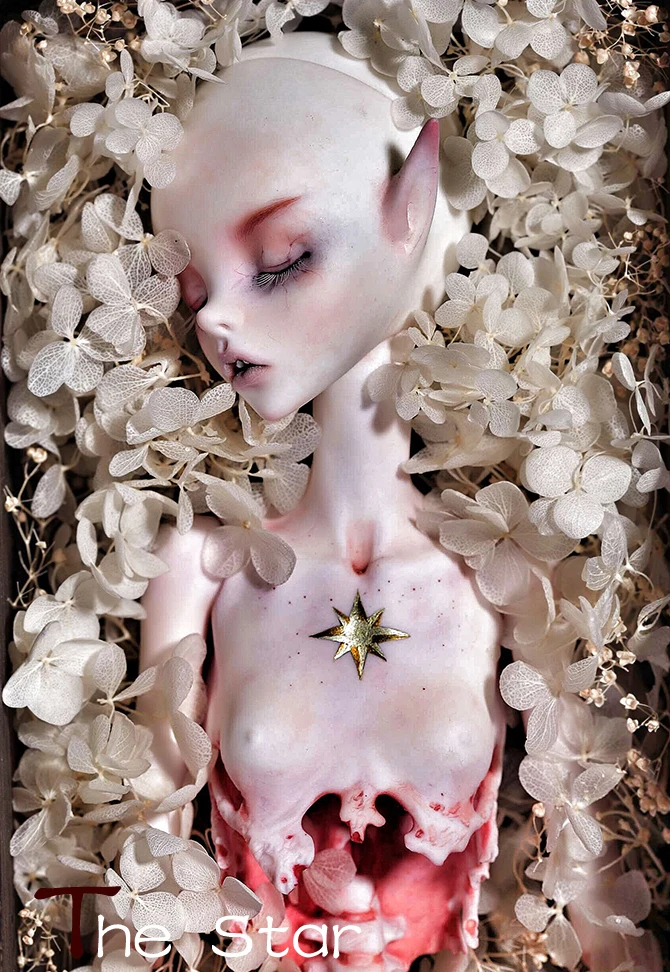 HeHeBJD 1/6 Луна и Звезда игрушка куклы Смола bjd бесплатные глаза Бесплатная